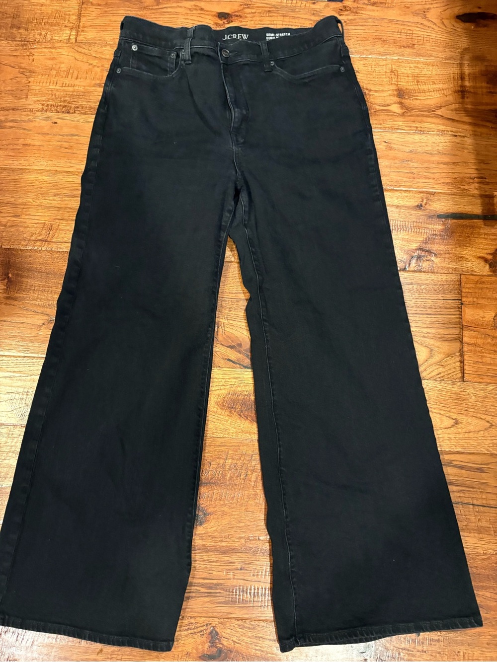 J.Crew Denim Trouser Jeans – Black Rinse – Size 32